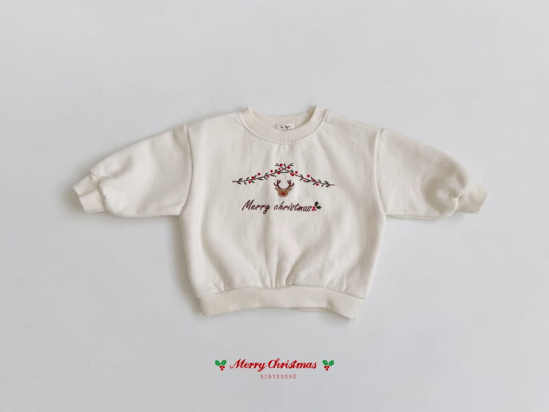 Hi Byebebe - Korean Baby Fashion - #onlinebabyboutique - Rudolf Embroidery Sweatshirt
