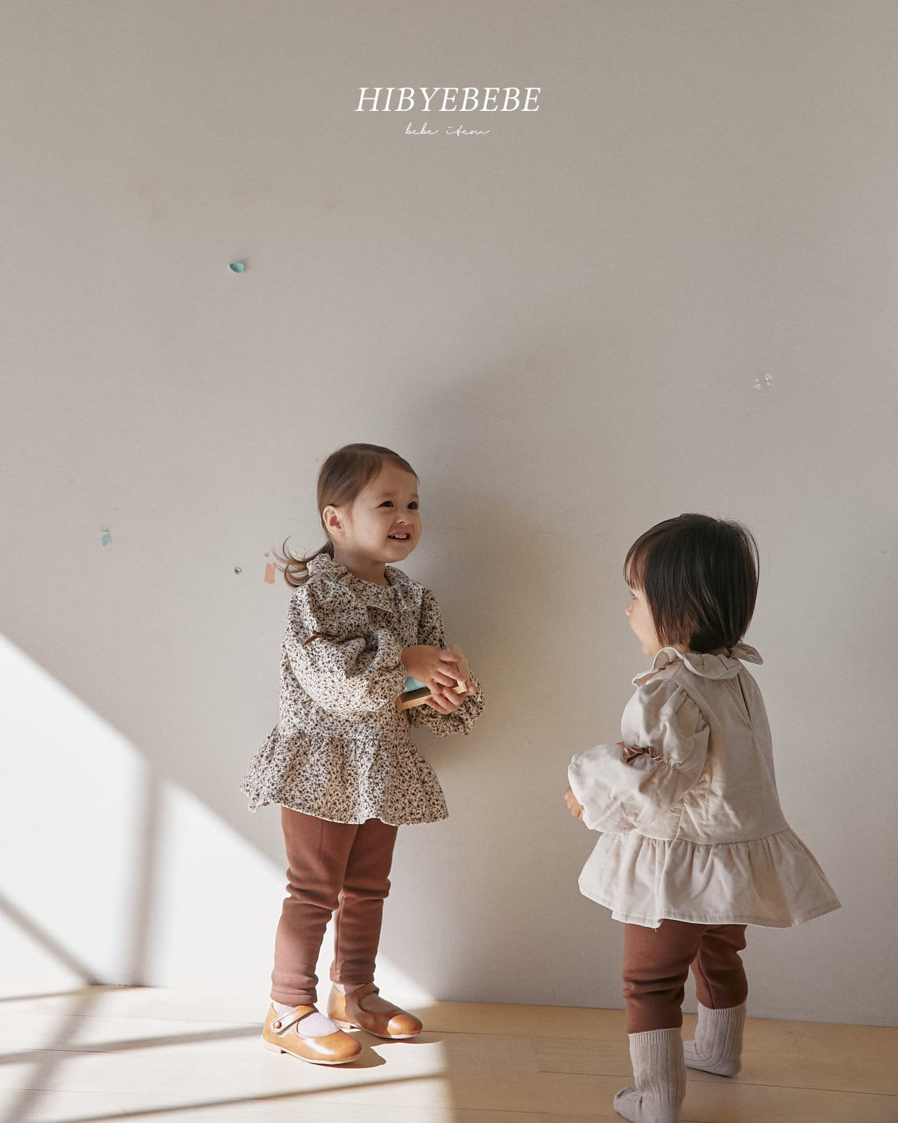 Hi Byebebe - Korean Baby Fashion - #onlinebabyboutique - Chocolat Padding Top Bottom Set - 3