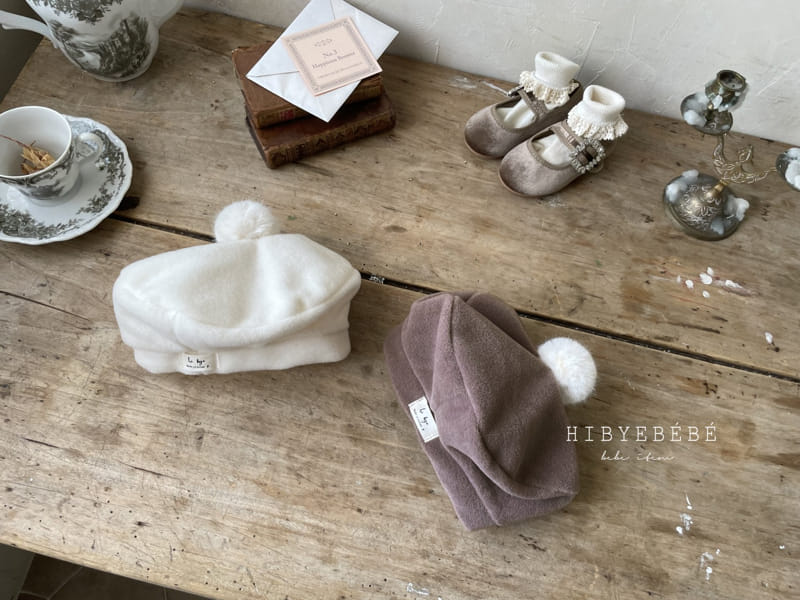 Hi Byebebe - Korean Baby Fashion - #onlinebabyshop - 23 Fleece Bell Beret Hat - 2