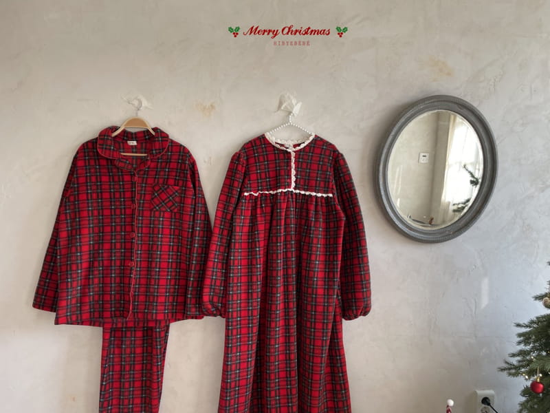 Hi Byebebe - Korean Women Fashion - #vintagekidsstyle - Mom Merry Pajama One-piece