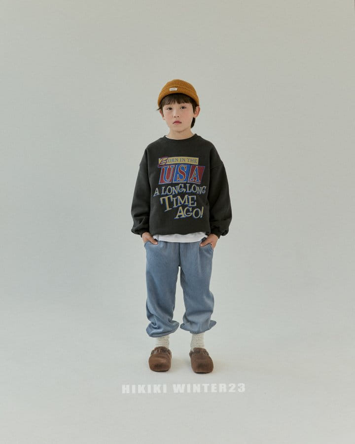 Hikiki - Korean Children Fashion - #childofig - Usa Sweatshirt - 2