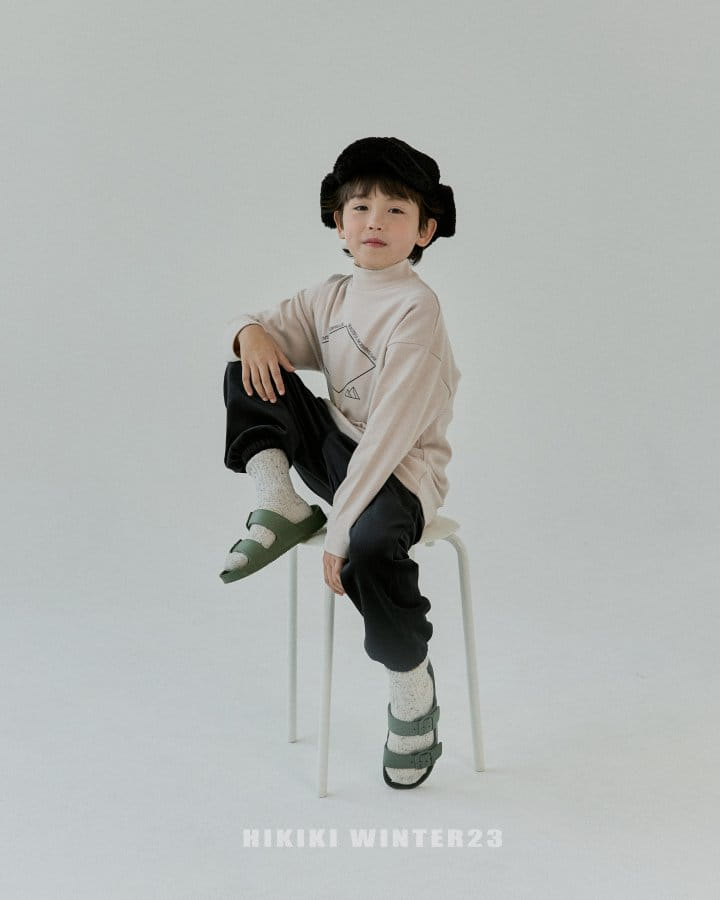 Hikiki - Korean Children Fashion - #designkidswear - Square Half Turtleneck Tee - 9