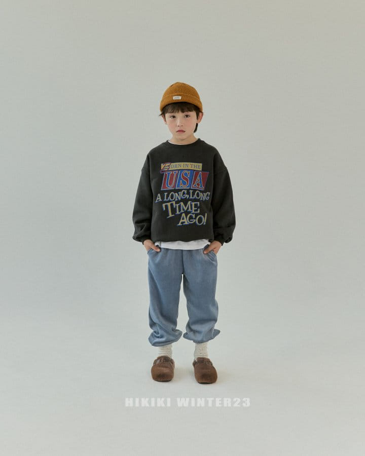 Hikiki - Korean Children Fashion - #discoveringself - Usa Sweatshirt - 5