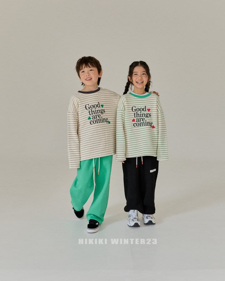 Hikiki - Korean Children Fashion - #kidsstore - Stripes Heart Tee - 2