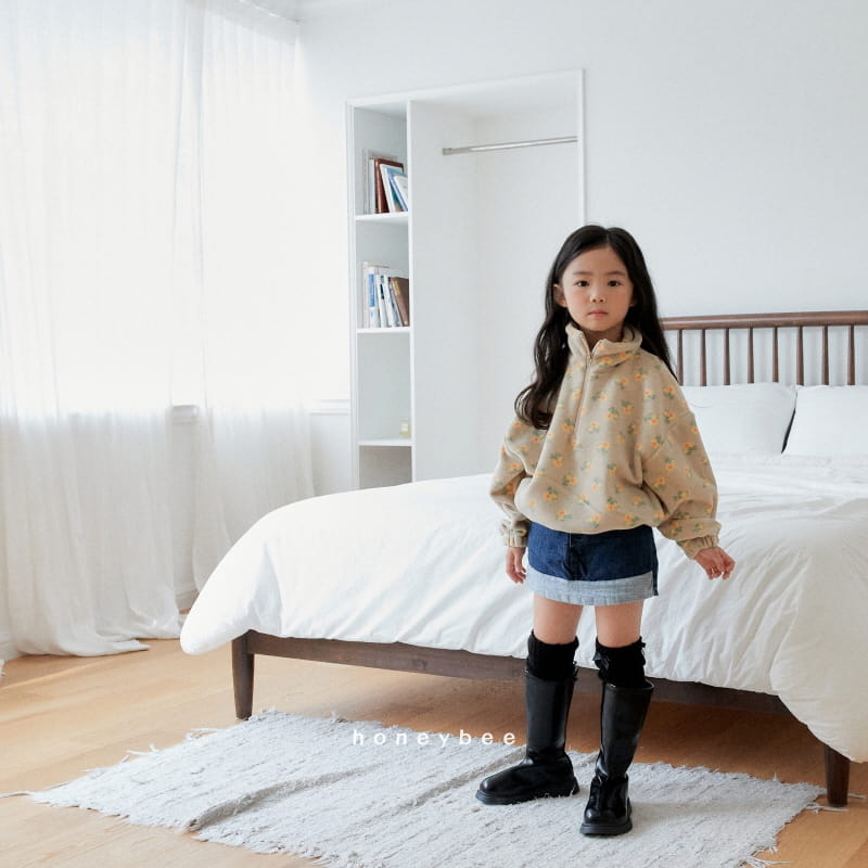 Honeybee - Korean Children Fashion - #designkidswear - Fleece Half Zip-up - 2