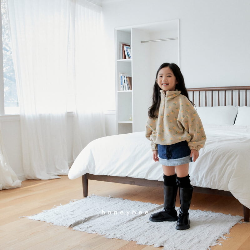 Honeybee - Korean Children Fashion - #discoveringself - Fleece Half Zip-up - 3