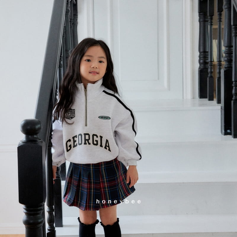 Honeybee - Korean Children Fashion - #kidsshorts - Tape Half Zip-up - 6