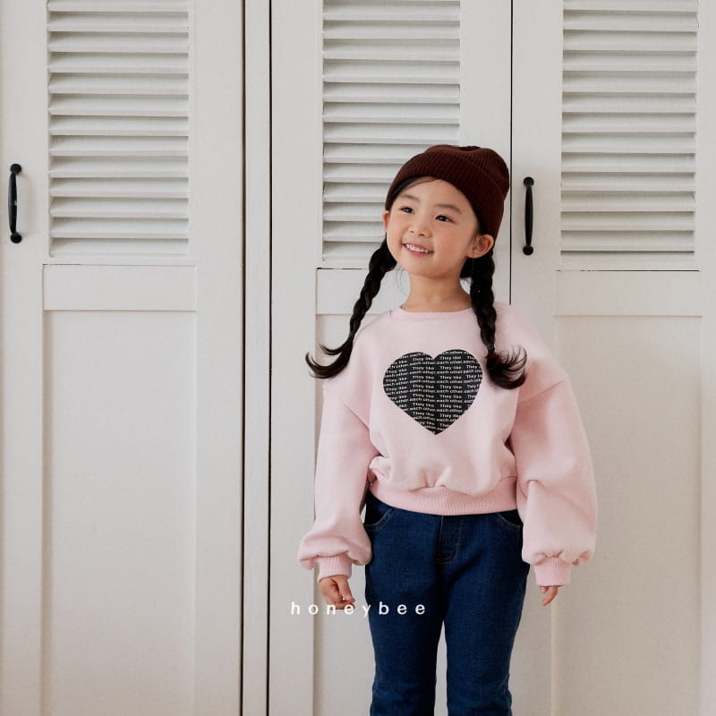 Honeybee - Korean Children Fashion - #kidsshorts - Heart Crop Tee