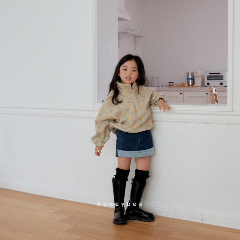 Honeybee - Korean Children Fashion - #kidzfashiontrend - Fleece Half Zip-up - 7