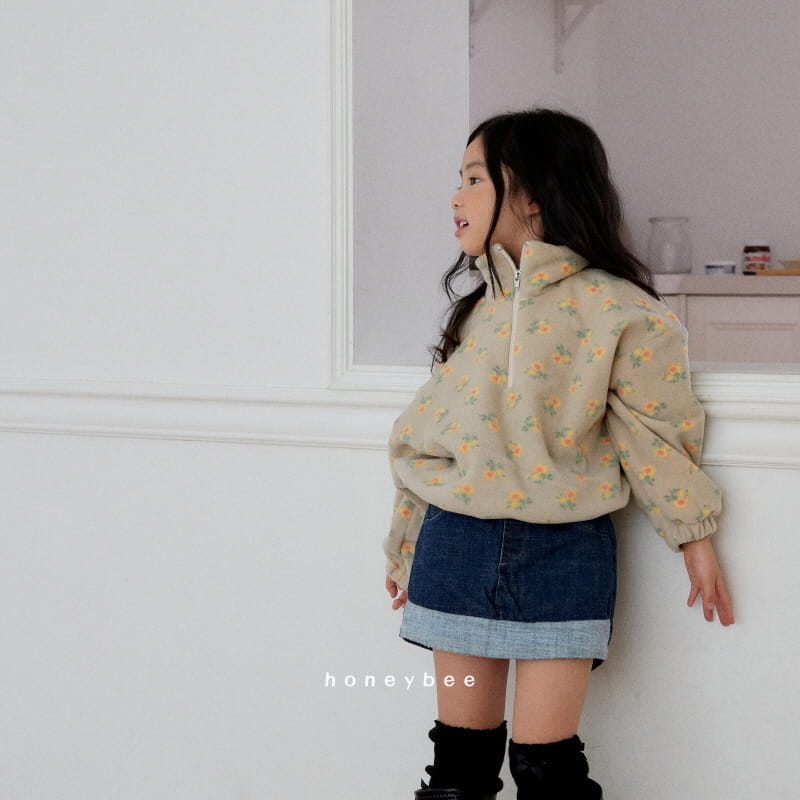 Honeybee - Korean Children Fashion - #littlefashionista - Fleece Half Zip-up - 9