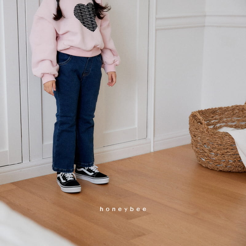 Honeybee - Korean Children Fashion - #minifashionista - Fleece Denim Pants