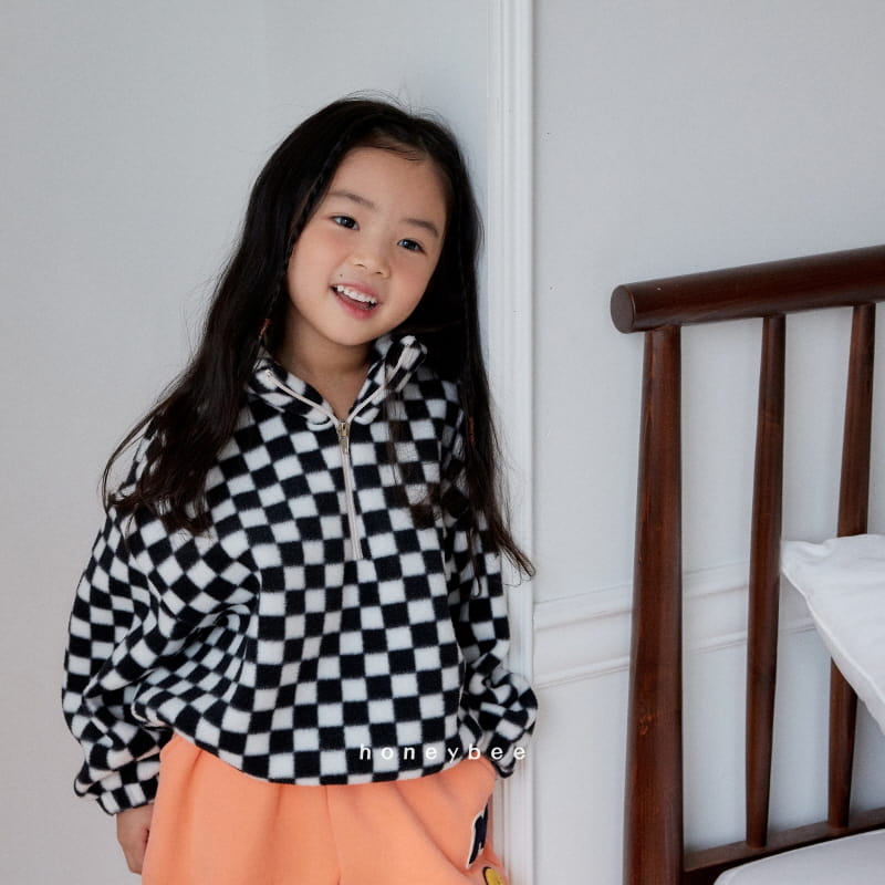 Honeybee - Korean Children Fashion - #minifashionista - Fleece Half Zip-up - 11