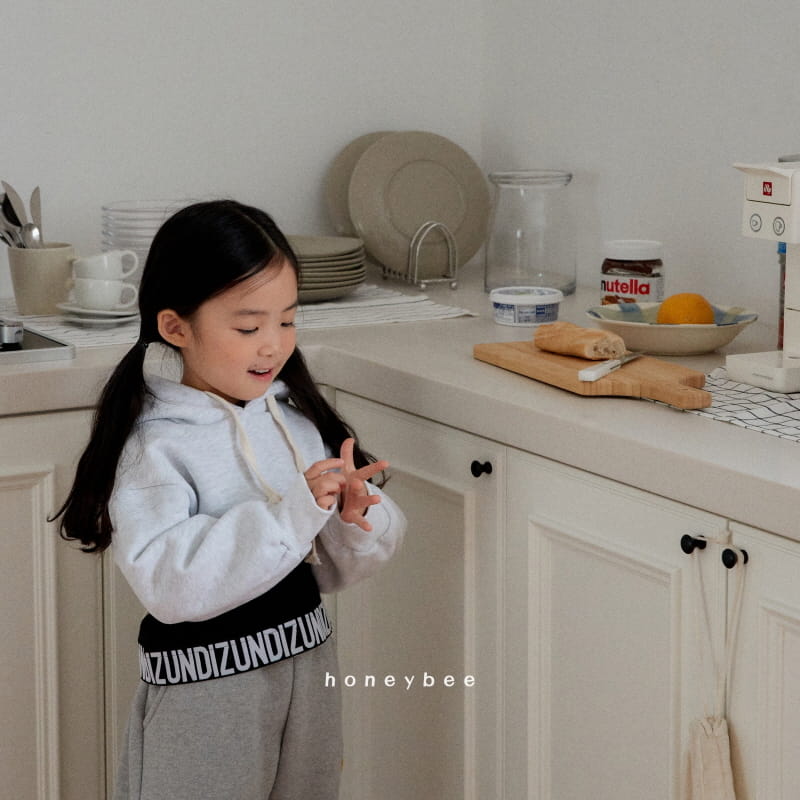 Honeybee - Korean Children Fashion - #prettylittlegirls - Crop String Hoody Tee - 10
