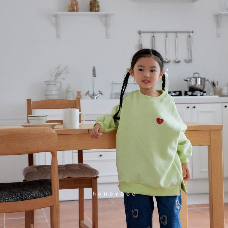 Honeybee - Korean Children Fashion - #prettylittlegirls - Heart Smile Long Tee - 5