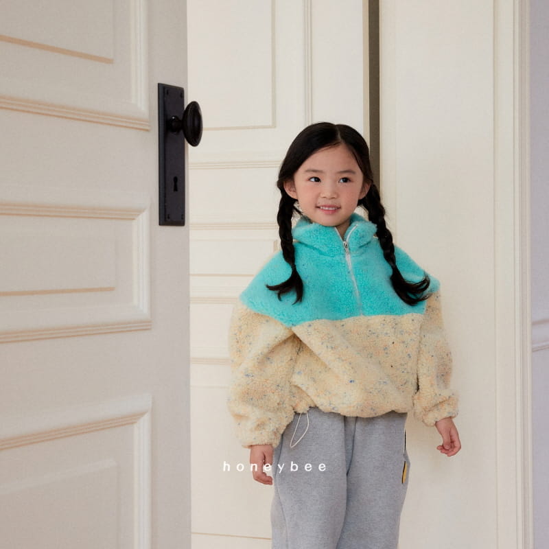 Honeybee - Korean Children Fashion - #todddlerfashion - Bookle Half Zip-up - 12