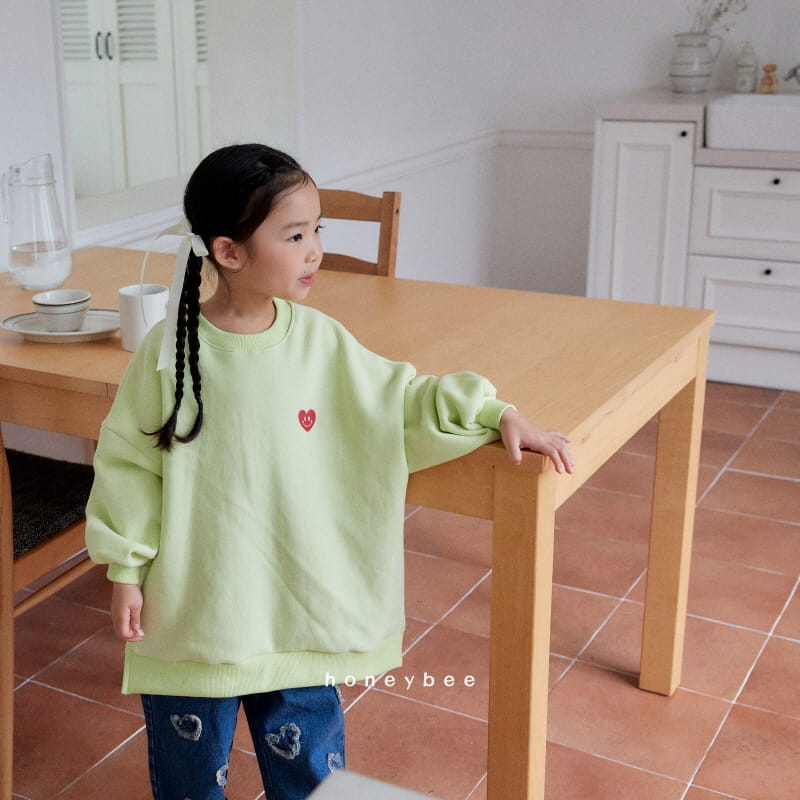 Honeybee - Korean Children Fashion - #toddlerclothing - Heart Smile Long Tee - 7