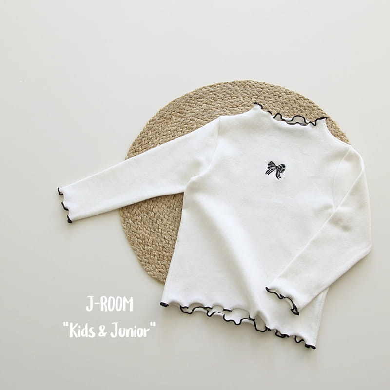 J-Room - Korean Children Fashion - #childofig - Ribbon Embroidery Tee - 6