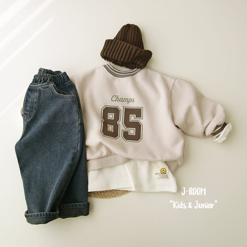 J-Room - Korean Children Fashion - #childofig - Two Tone Piping Sweatshirt - 5