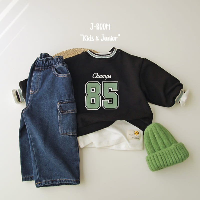 J-Room - Korean Children Fashion - #designkidswear - Two Tone Piping Sweatshirt - 8
