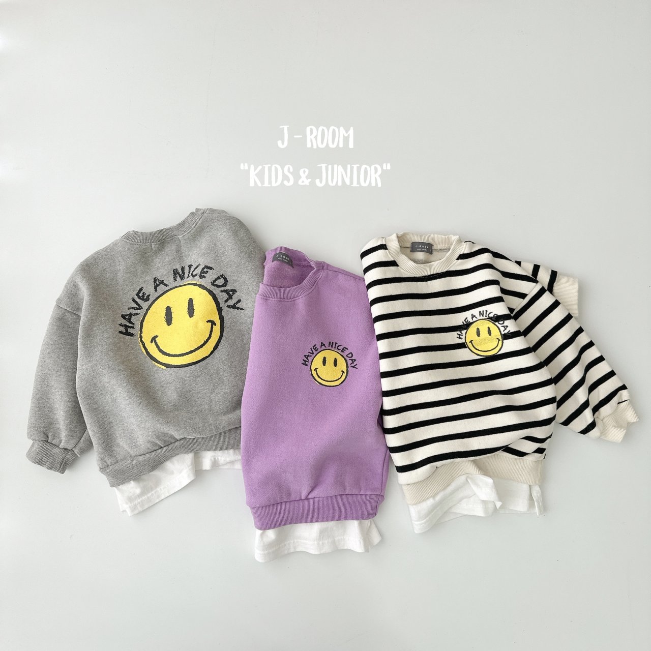 J-Room - Korean Children Fashion - #kidsshorts - Today Layered Sweatshirt