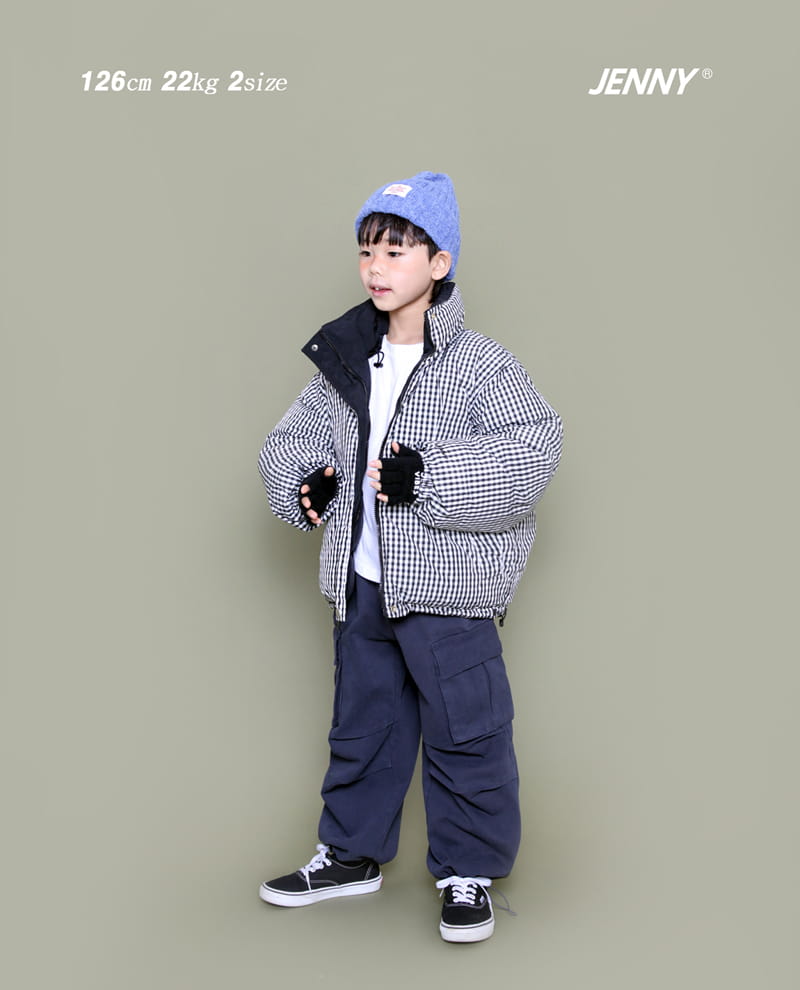 Jenny Basic - Korean Children Fashion - #todddlerfashion - Check Front Back Padding - 12