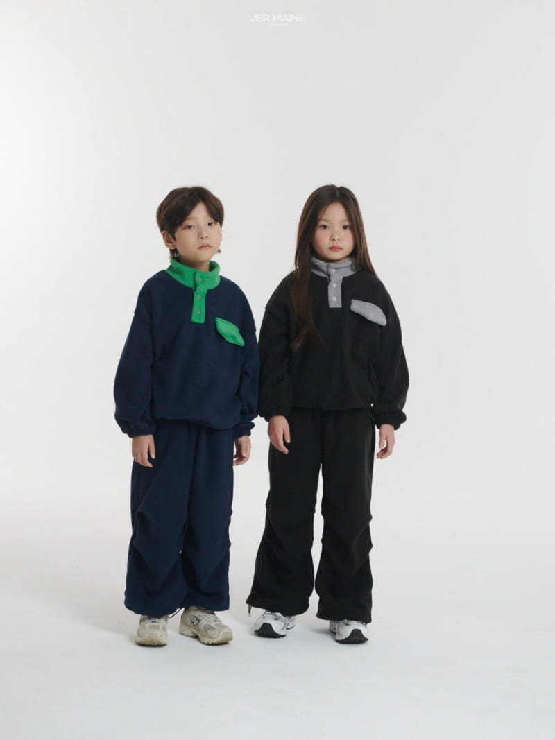 Jermaine - Korean Children Fashion - #designkidswear - Hip Danjjak Top Bottom Set - 2