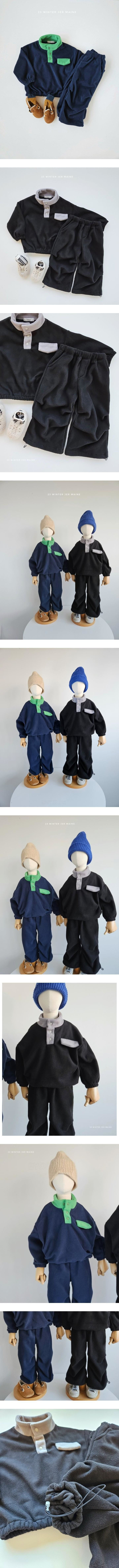 Jermaine - Korean Children Fashion - #kidzfashiontrend - Hip Danjak Top Bottom Set