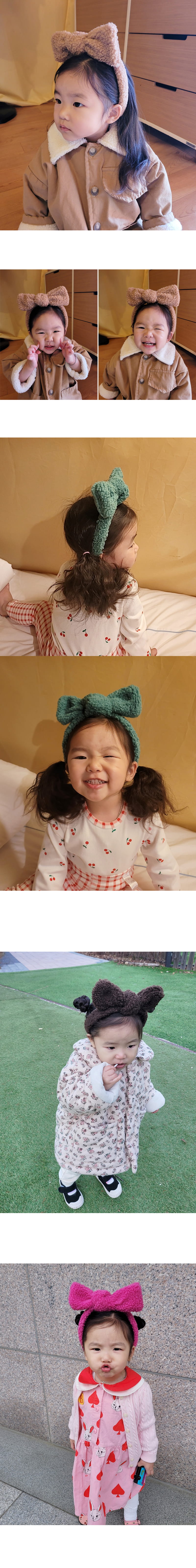 Jireh Bow - Korean Baby Fashion - #babyoutfit - Fluffy Ribbon Hair Pin