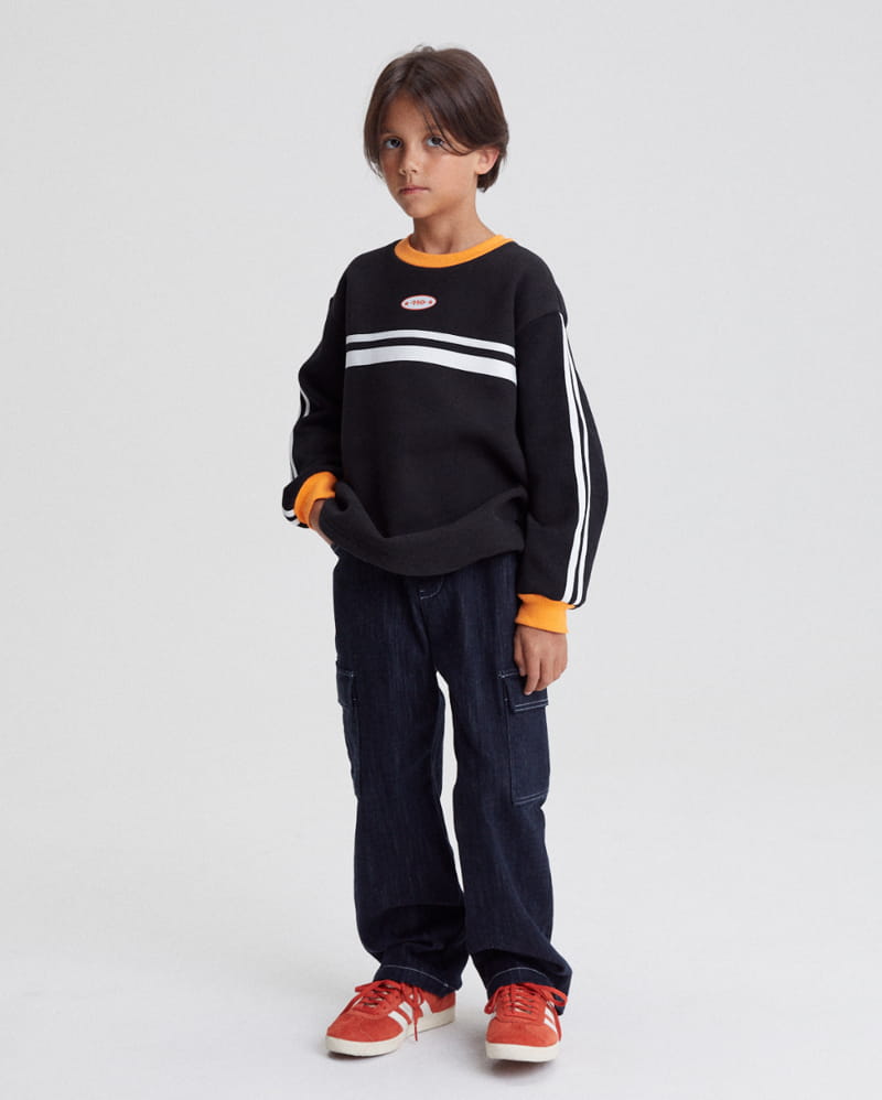 Kokoyarn - Korean Junior Fashion - #childofig - Line Tape Sweatshirt