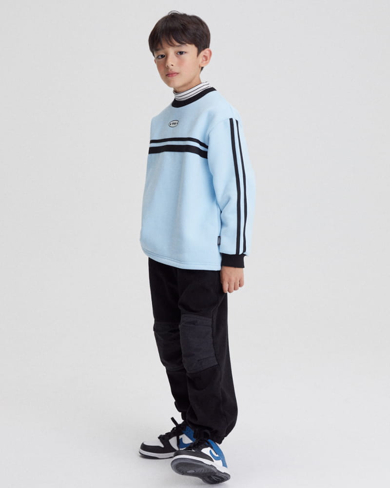 Kokoyarn - Korean Junior Fashion - #kidsstore - Line Tape Sweatshirt - 7