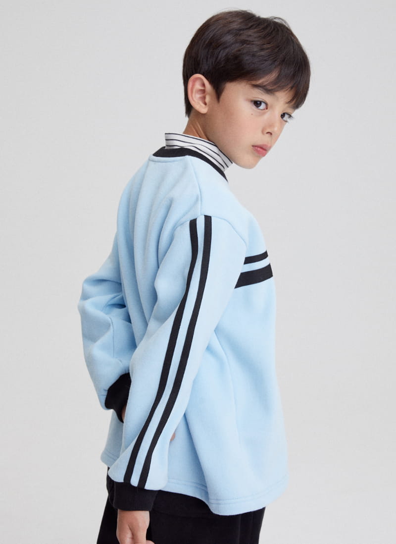 Kokoyarn - Korean Junior Fashion - #littlefashionista - Line Tape Sweatshirt - 10