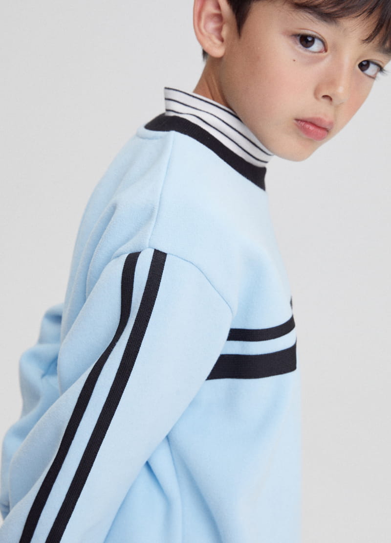 Kokoyarn - Korean Junior Fashion - #magicofchildhood - Line Tape Sweatshirt - 11