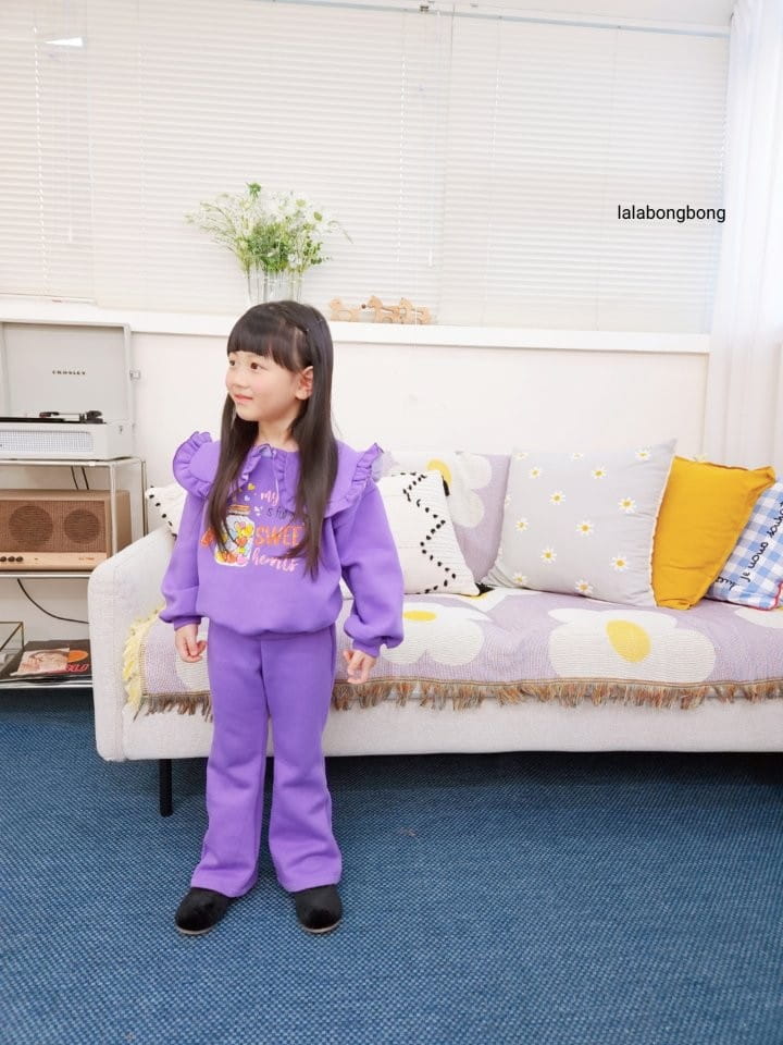 Lalabongbong - Korean Children Fashion - #Kfashion4kids - Sweet Top Bottom Set - 12