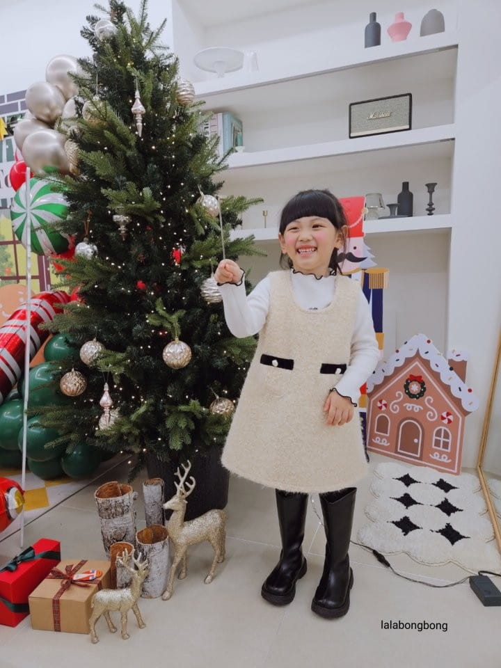 Lalabongbong - Korean Children Fashion - #Kfashion4kids - Bookle Pocket One-Piece - 9