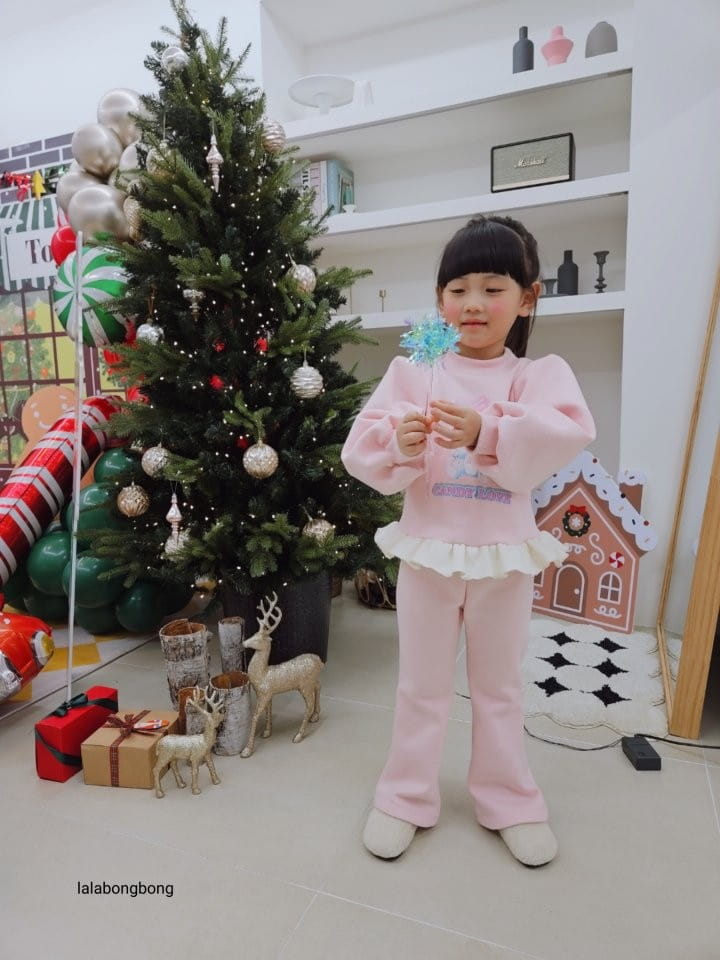Lalabongbong - Korean Children Fashion - #childrensboutique - Cute Bear Top Bottom Set - 7