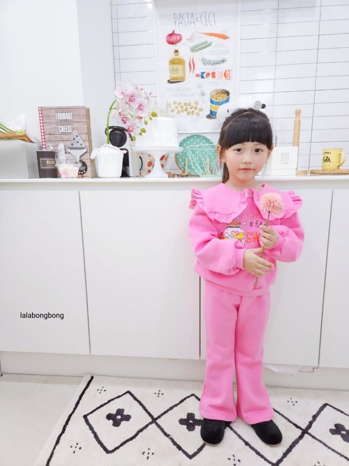 Lalabongbong - Korean Children Fashion - #designkidswear - Sweet Top Bottom Set - 6