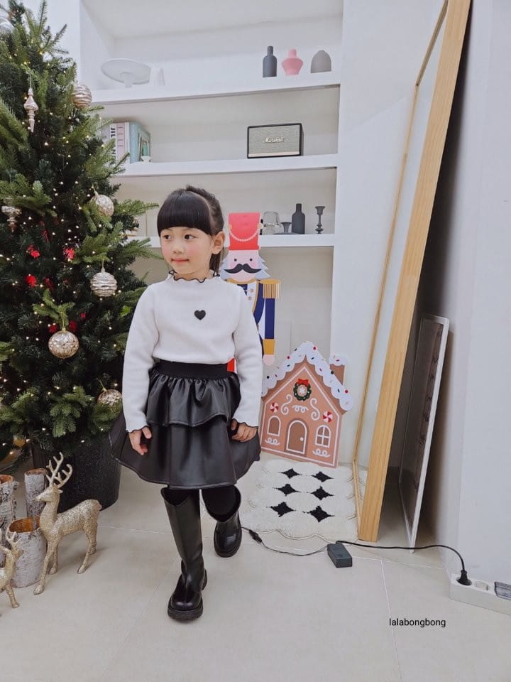 Lalabongbong - Korean Children Fashion - #childrensboutique - Cozy Heart Tee - 4