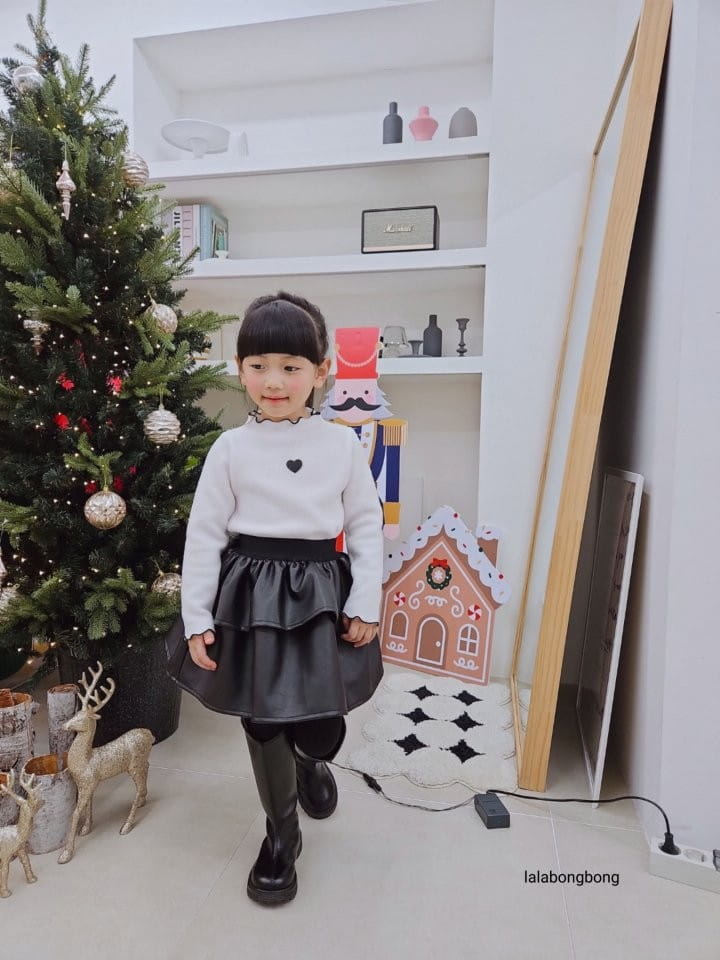 Lalabongbong - Korean Children Fashion - #discoveringself - Cozy Heart Tee - 5