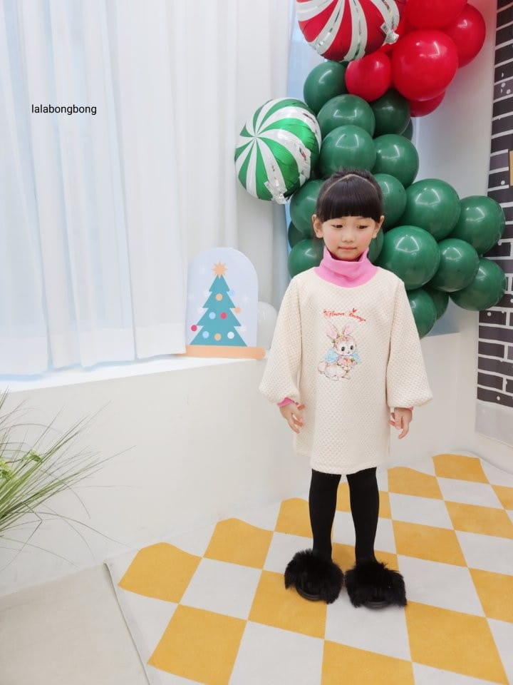 Lalabongbong - Korean Children Fashion - #fashionkids - Rabbit Knit One-Piece - 11