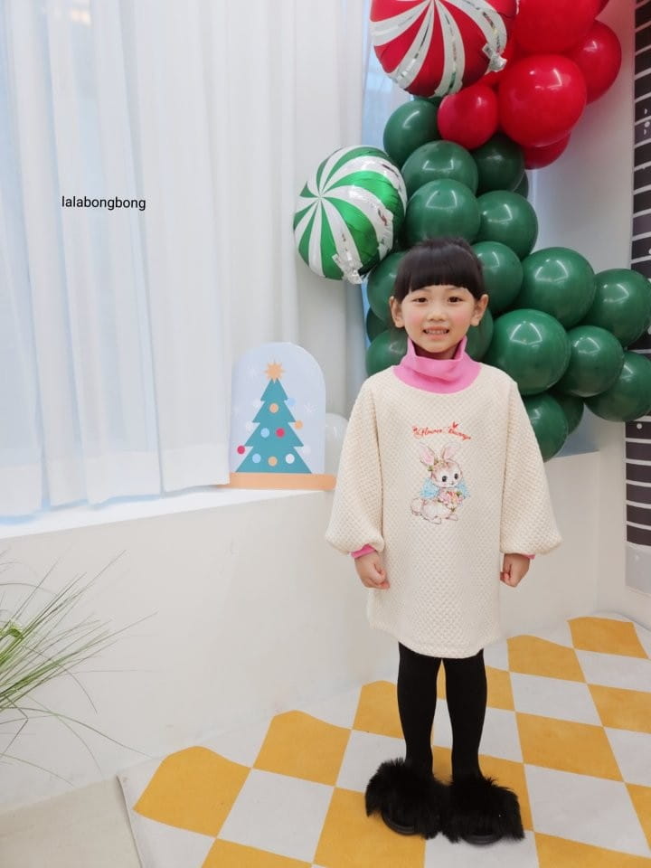Lalabongbong - Korean Children Fashion - #kidsshorts - Rabbit Knit One-Piece - 12