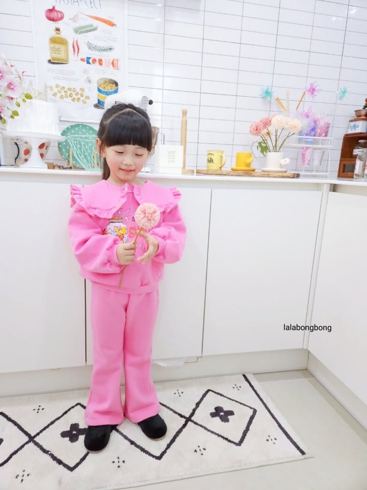 Lalabongbong - Korean Children Fashion - #kidsshorts - Sweet Top Bottom Set - 9