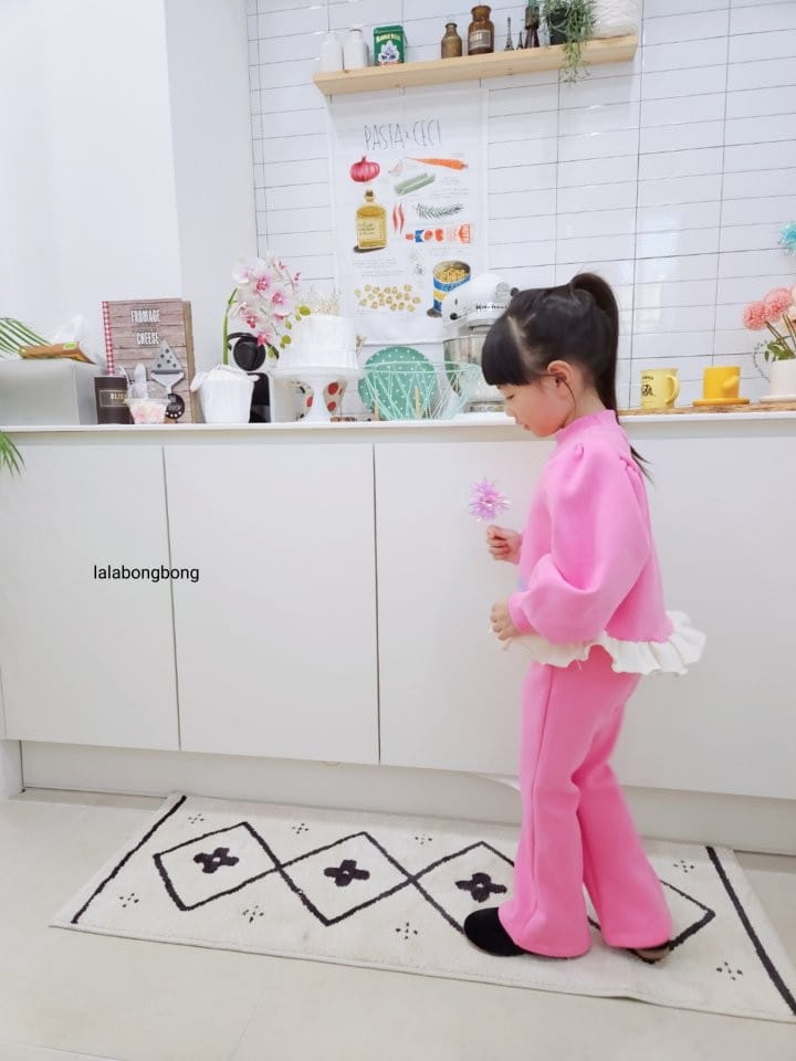 Lalabongbong - Korean Children Fashion - #kidsstore - Cute Bear Top Bottom Set - 12