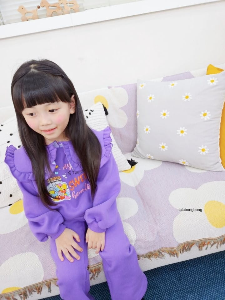 Lalabongbong - Korean Children Fashion - #kidsstore - Sweet Top Bottom Set - 10