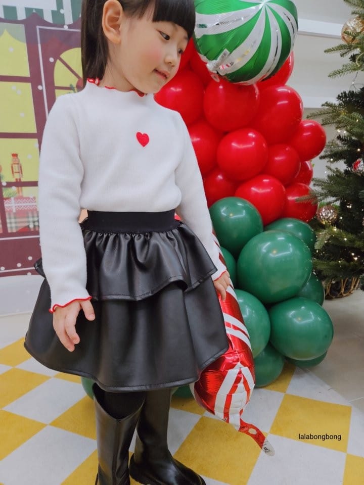 Lalabongbong - Korean Children Fashion - #kidsstore - Cozy Heart Tee - 8