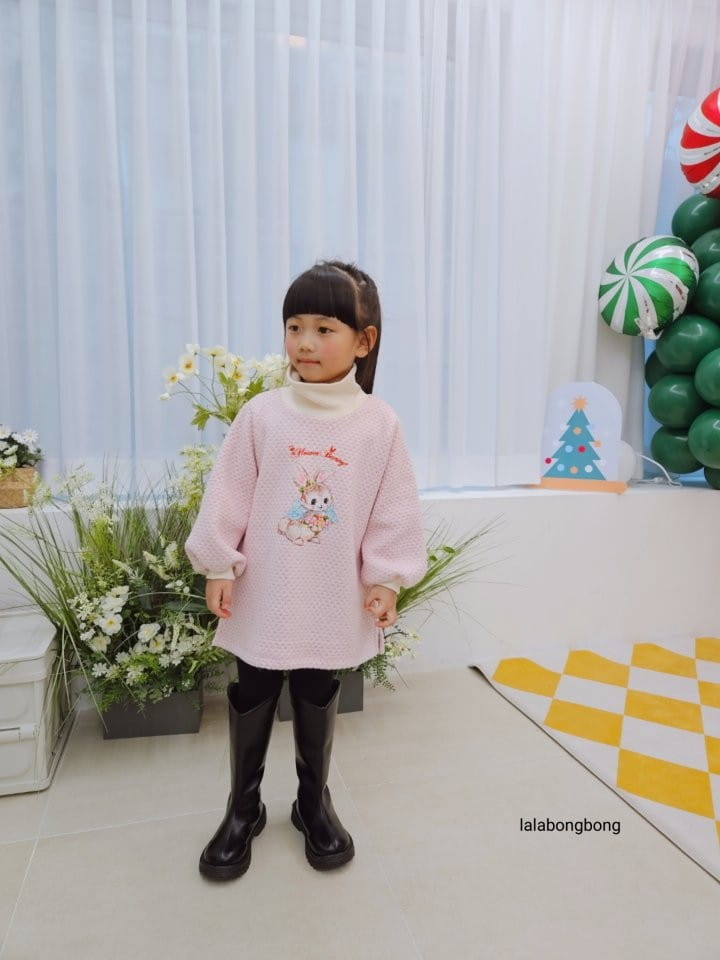 Lalabongbong - Korean Children Fashion - #prettylittlegirls - Rabbit Knit One-Piece - 3