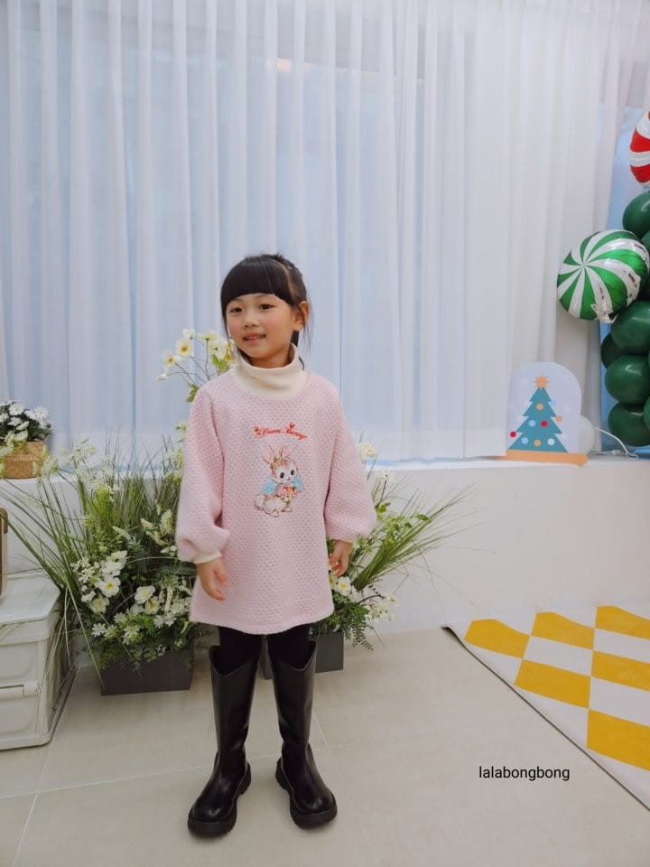 Lalabongbong - Korean Children Fashion - #prettylittlegirls - Rabbit Knit One-Piece - 4