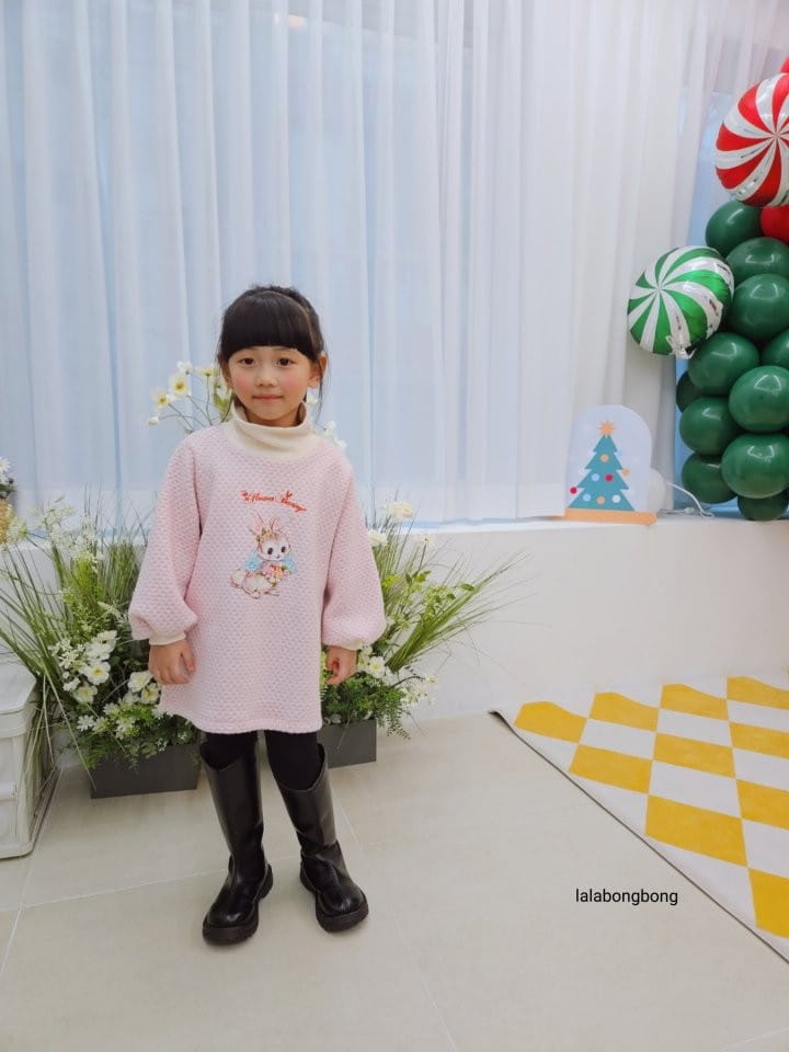 Lalabongbong - Korean Children Fashion - #toddlerclothing - Rabbit Knit One-Piece - 5