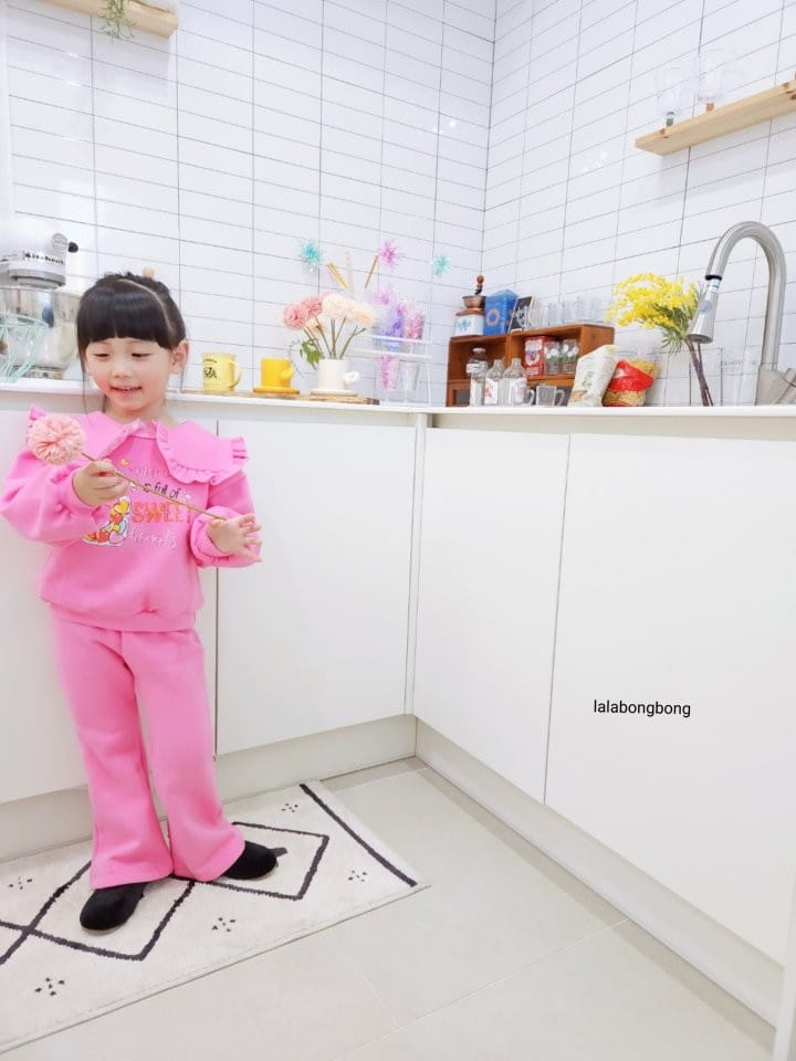 Lalabongbong - Korean Children Fashion - #toddlerclothing - Sweet Top Bottom Set - 2