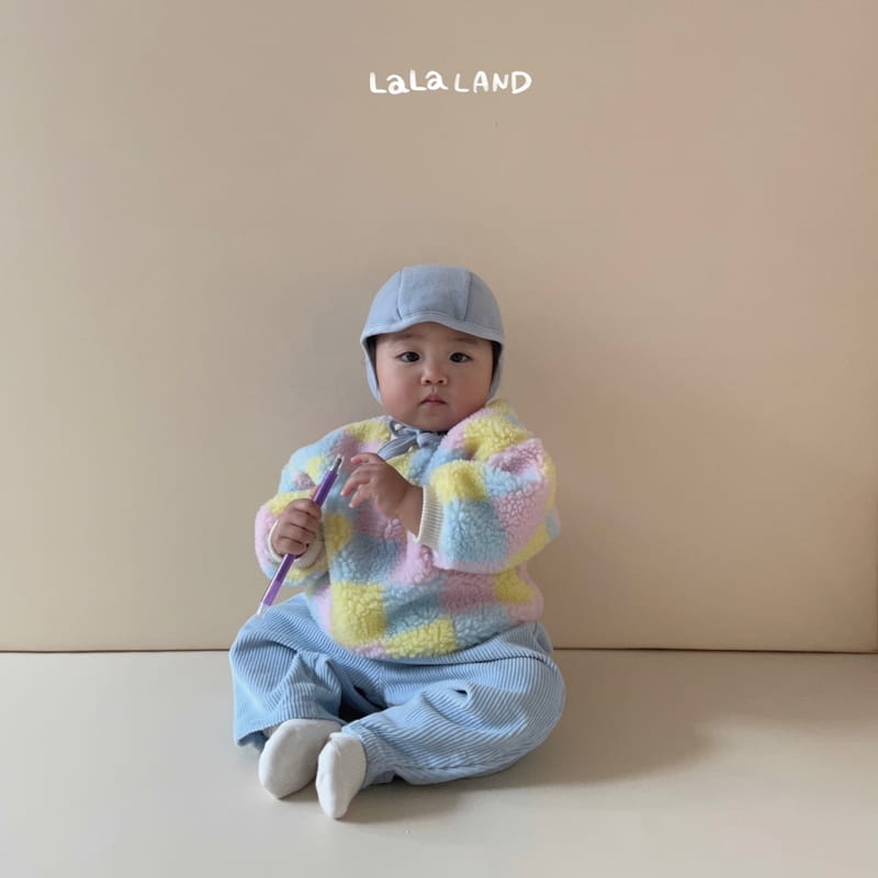 Lalaland - Korean Baby Fashion - #babyboutiqueclothing - Bebe Rib Dungarees Pants - 5