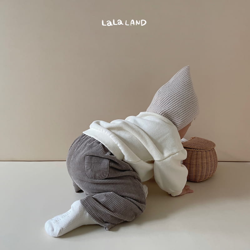 Lalaland - Korean Baby Fashion - #babyfever - Bebe Rib Dungarees Pants - 8